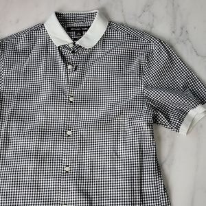 Michael Kors slim fit checkered shirt